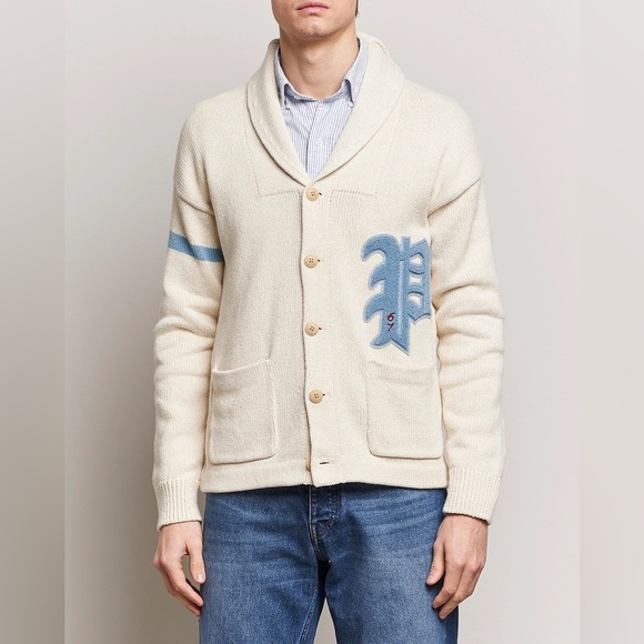 Polo Ralph Lauren Regular Fit Letterman Cardigan - Picture 3 of 8